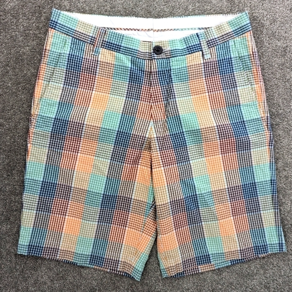 Ben Sherman flat front colorful check and plaid pattern Waist 29